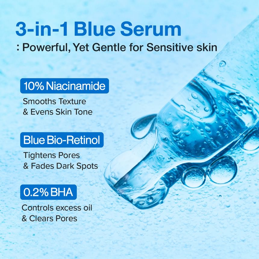 No.3 Blue Bio-Retinol Pore Refining Serum Vial Set