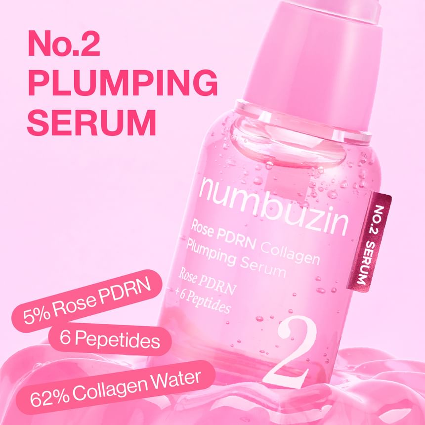 No.2 Rose PDRN Collagen Plumping Serum Duo Stick Set