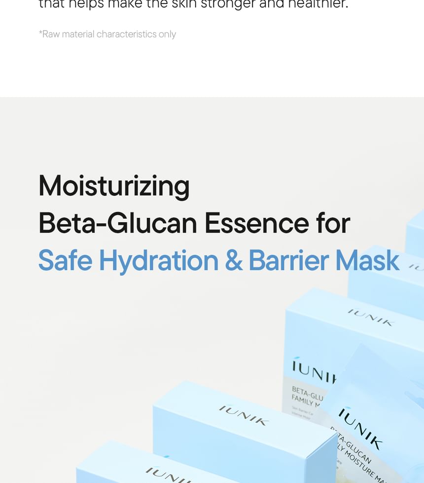 Beta-Glucan Family Moisture Mask Set