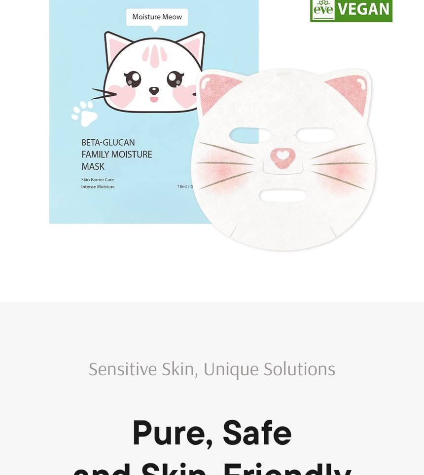 Beta-Glucan Family Moisture Mask For Kids Set