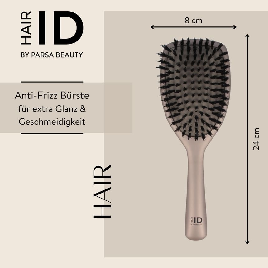 HAIR ID Anti-Frizz Paddle Brush