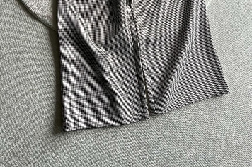 Mid Rise Plaid Wide Leg Dress Pants