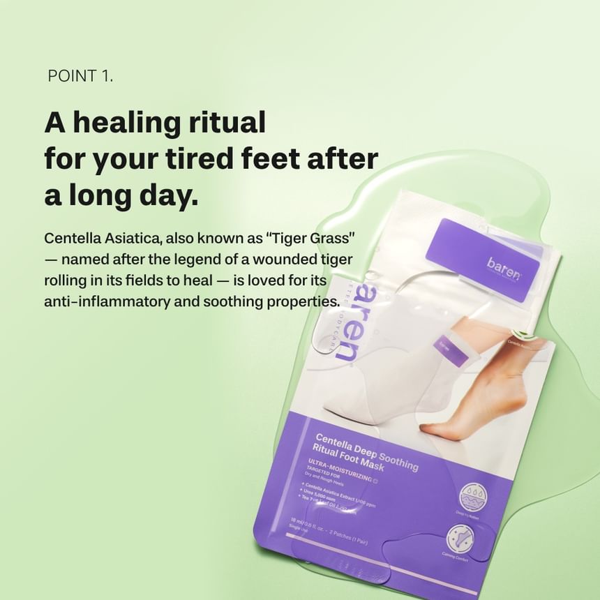 Centella Deep Soothing Ritual Foot Mask 3 pairs 2pcs Bundle Set
