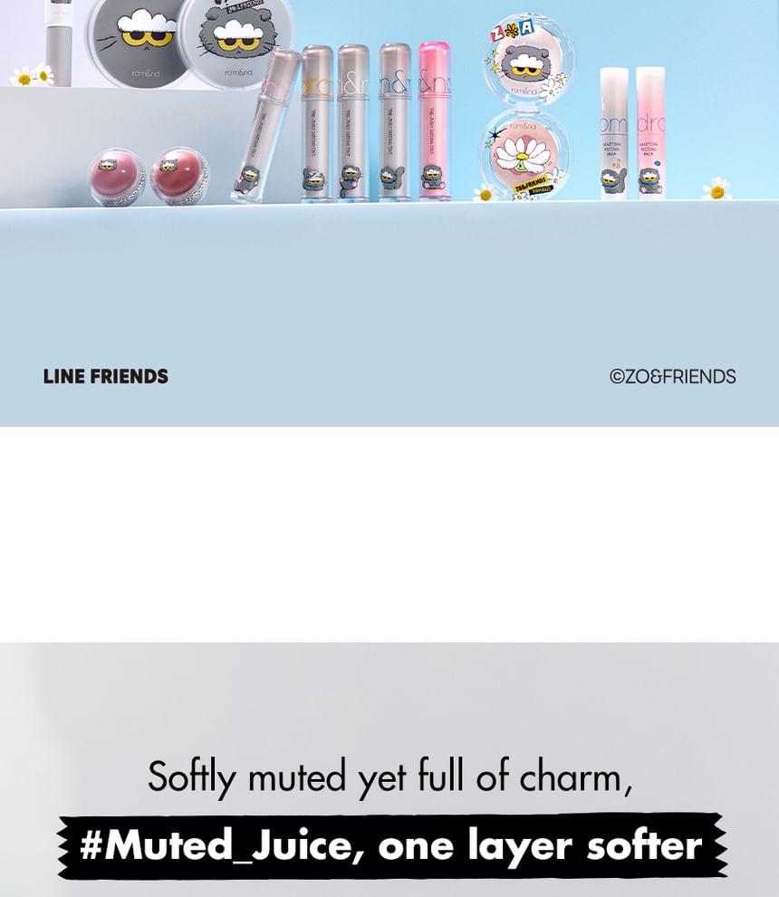 romand X ZO&FRIENDS The Juicy Lasting Tint - 4 Colors