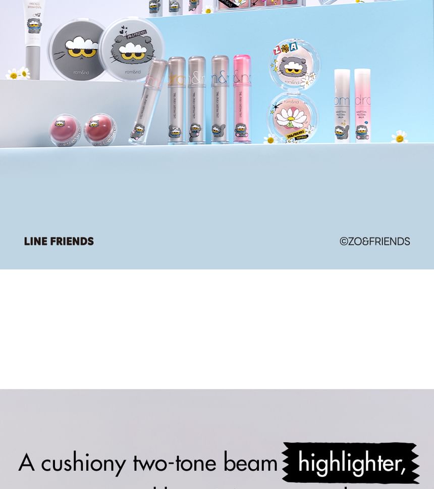 romand X ZO&FRIENDS Dual Jelly Highlighter - 2 Types