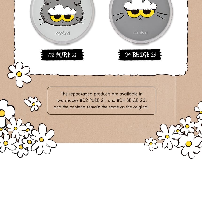 romand X ZO&FRIENDS Nu Zero Cushion - 2 Colors