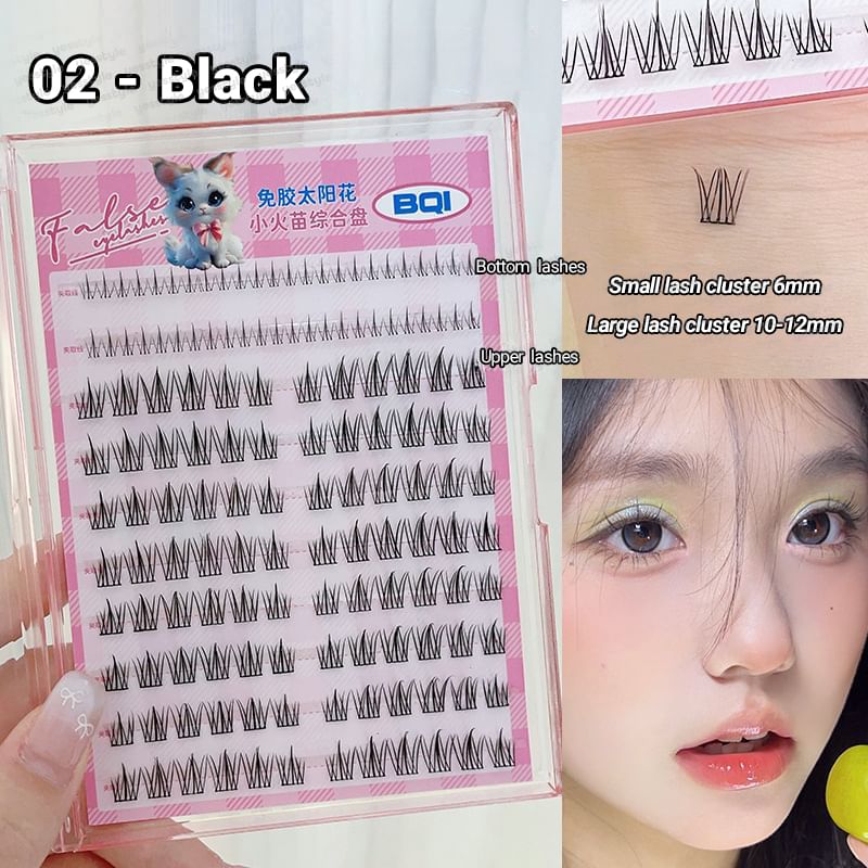 Glue-free Spiky Multipack False Eyelashes Cluster (Various Designs)