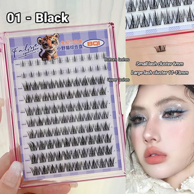 Glue-free Spiky Multipack False Eyelashes Cluster (Various Designs)