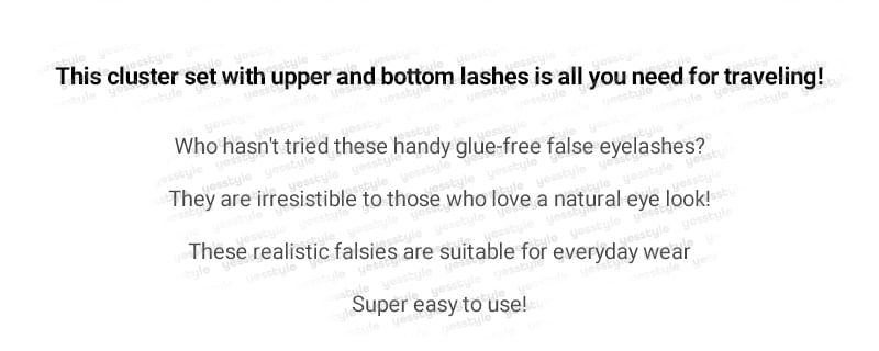 Glue-free Spiky Multipack False Eyelashes Cluster (Various Designs)