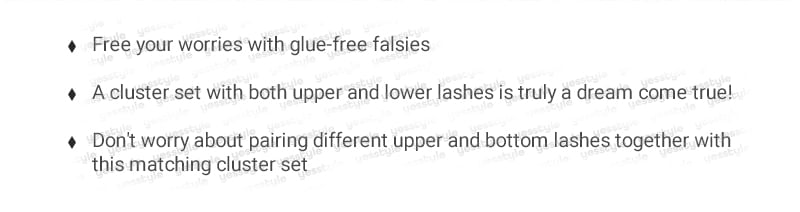 Glue-free Spiky Multipack False Eyelashes Cluster (Various Designs)
