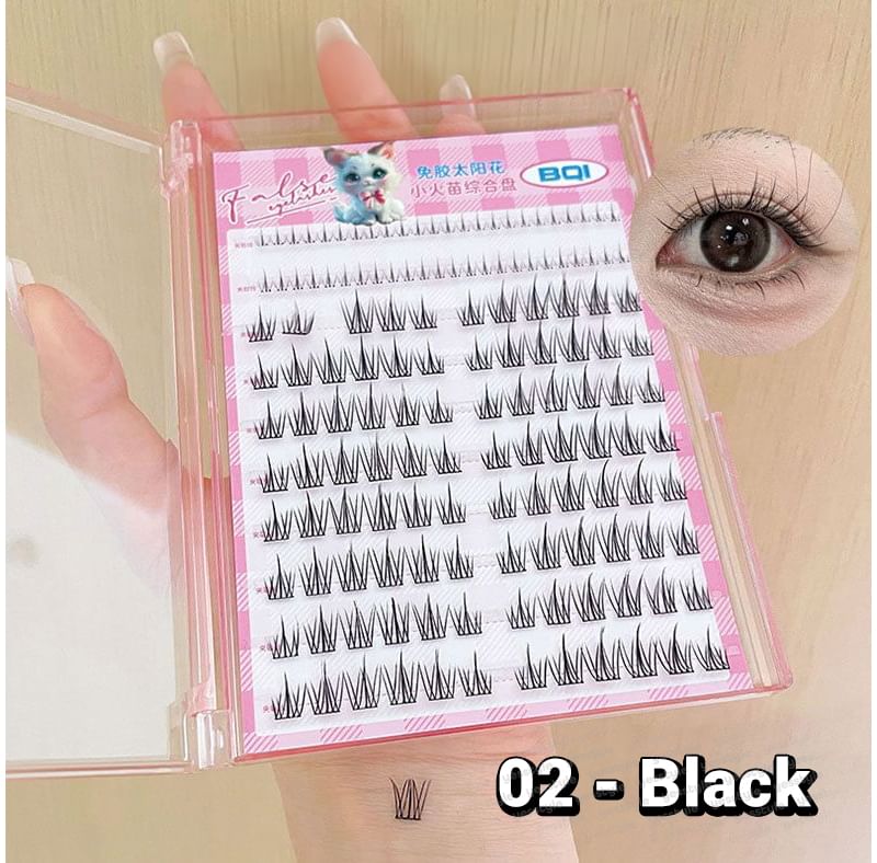 Glue-free Spiky Multipack False Eyelashes Cluster (Various Designs)