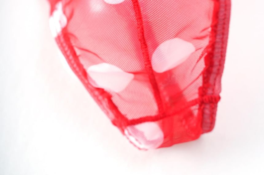Dotted Sheer Tanga Briefs