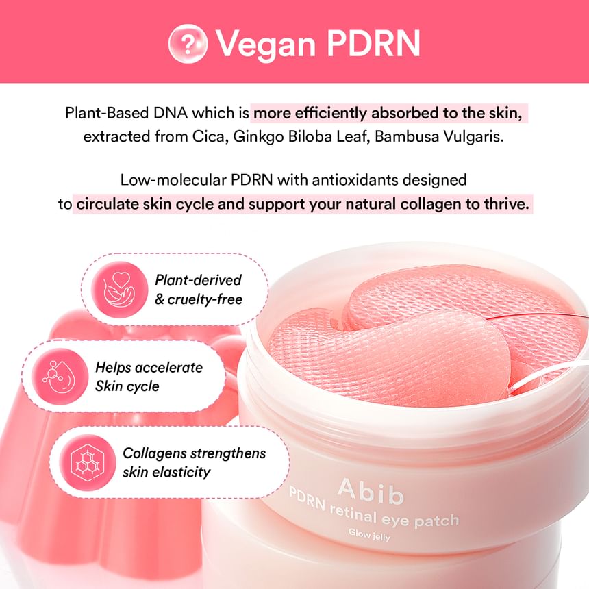 PDRN Retinal Eye Patch Glow Jelly 2pcs Bundle Set