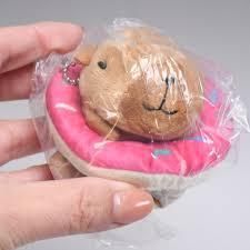 Capybara Night Party Plush Bag Charm Keyring