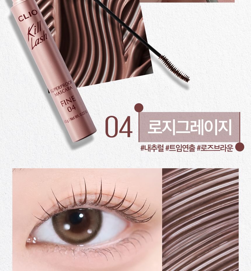Kill Lash Superproof Mascara Fine - 4 Colors
