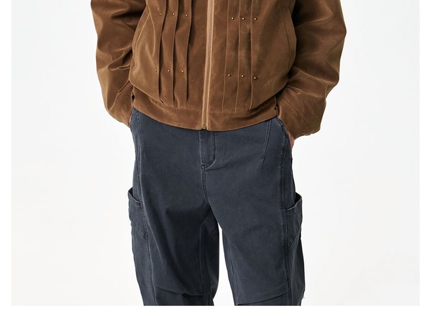 Details Faux-Suede Detroit Jacket