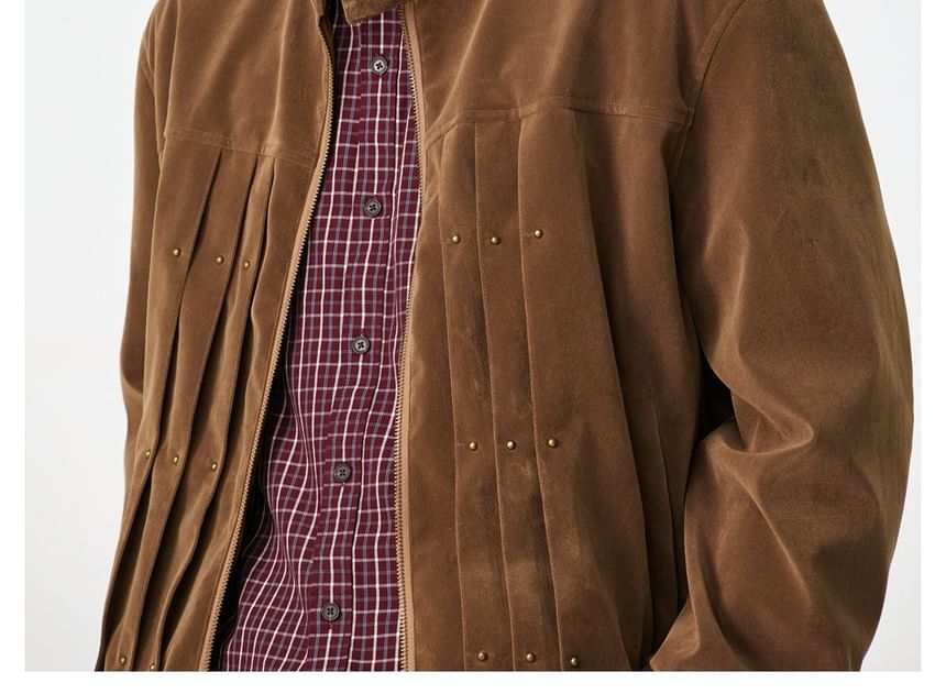Details Faux-Suede Detroit Jacket