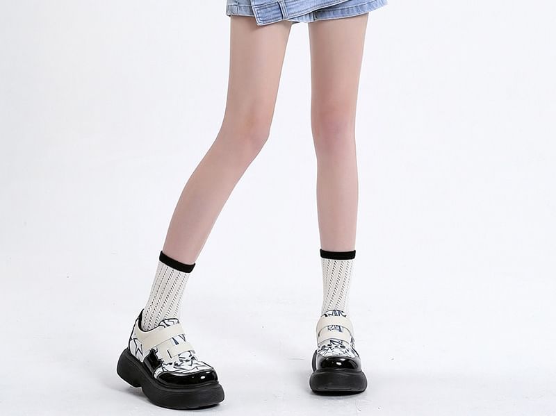 Mid Waist Washed Asymmetrical Denim Skort