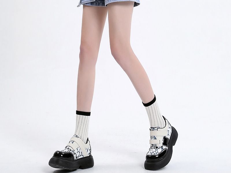 Mid Waist Washed Asymmetrical Denim Skort