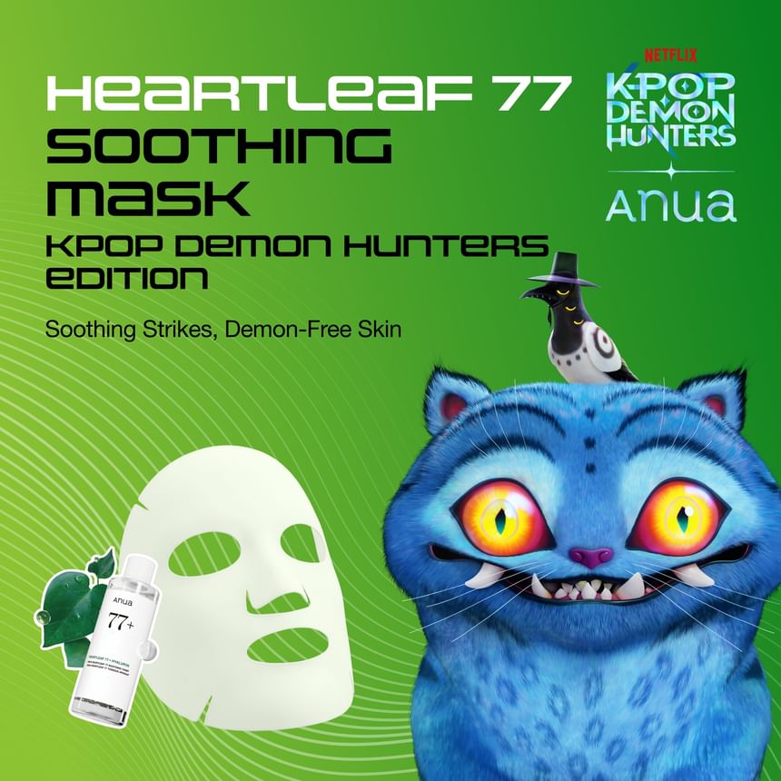 Heartleaf 77 Soothing Mask Kpop Demon Hunters Collaboration