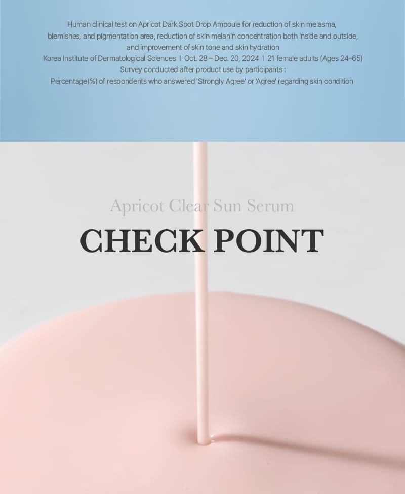 Apricot Clear Sun Serum 2pcs Bundle Set
