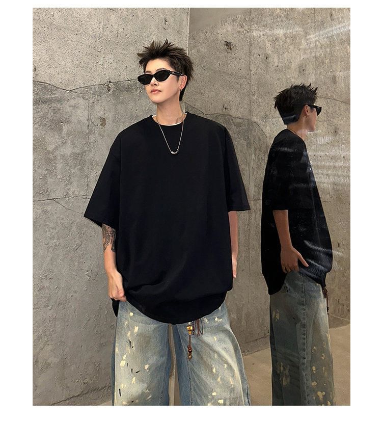 Short Sleeve Crew Neck Plain T-Shirt