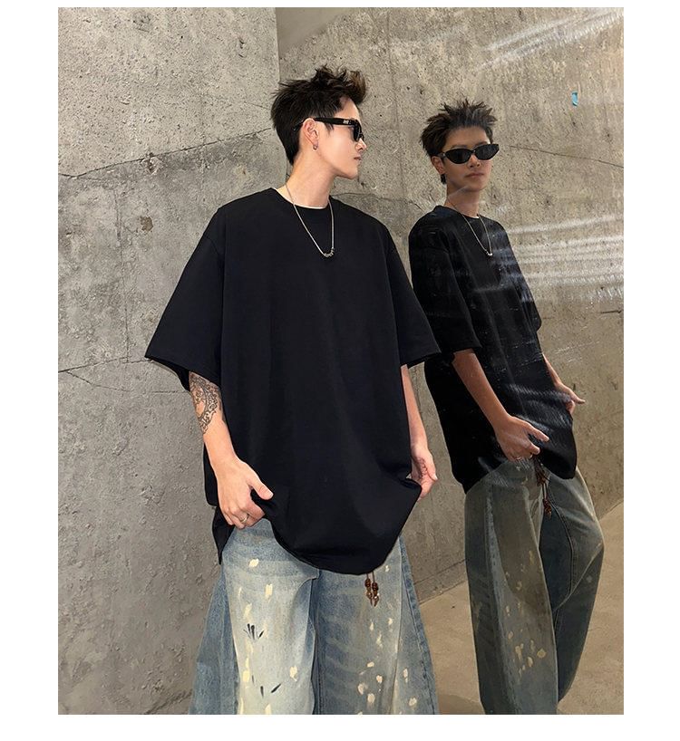 Short Sleeve Crew Neck Plain T-Shirt