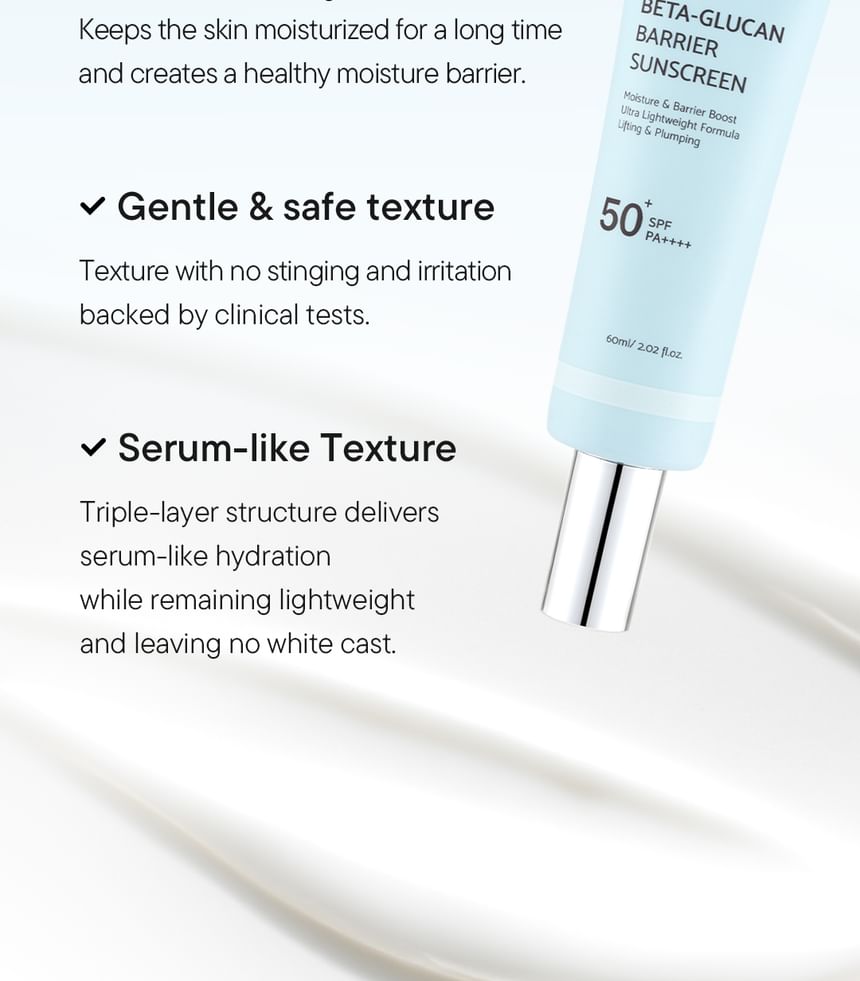 Beta-Glucan Barrier Sunscreen Mini 5pcs Bundle Set