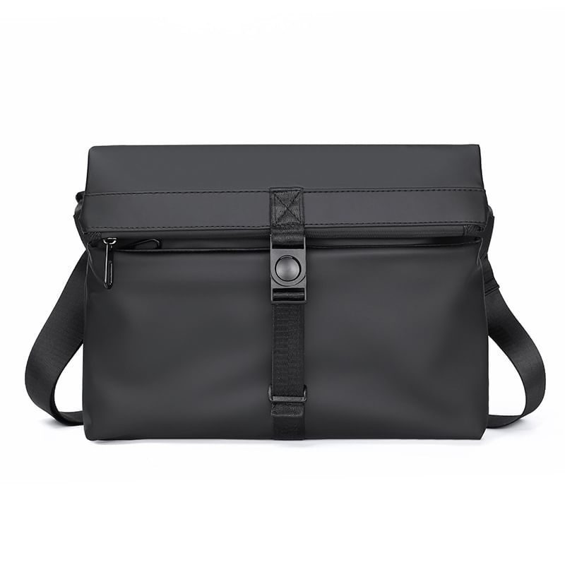 Buckled Fabric Crossbody Bag