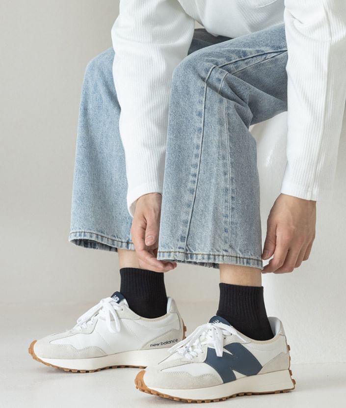Set Of 2 Pairs: Plain Socks