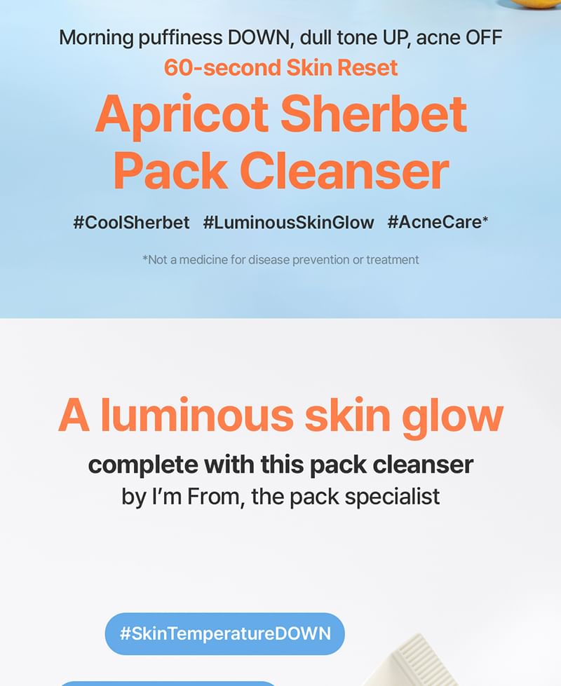 Apricot Sherbet Pack Cleanser Mini