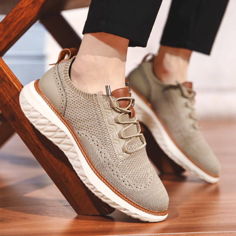 Knit Lace Up Sneakers