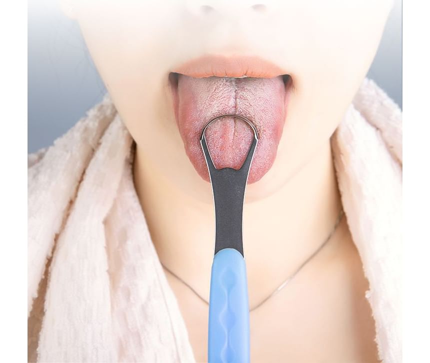 Stainless Steel Tongue Scraper with Case