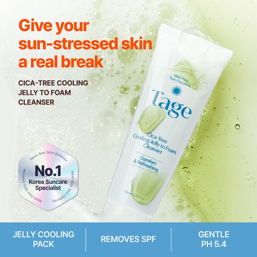 Cica-Tree Cooling Jelly To Foam Cleanser