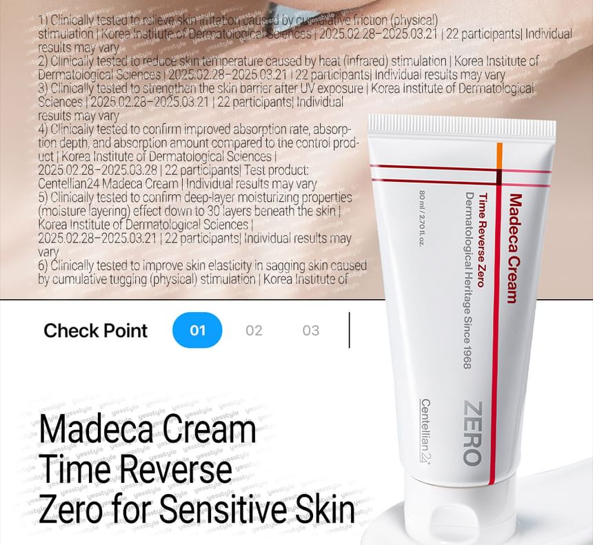 Madeca Cream Time Reverse Zero 80ml 2pcs Bundle Set