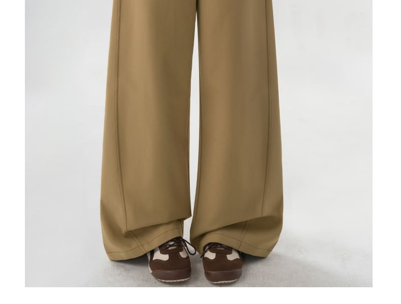 Mid Rise Contrast Stitched Barrel Leg Baggy Jeans