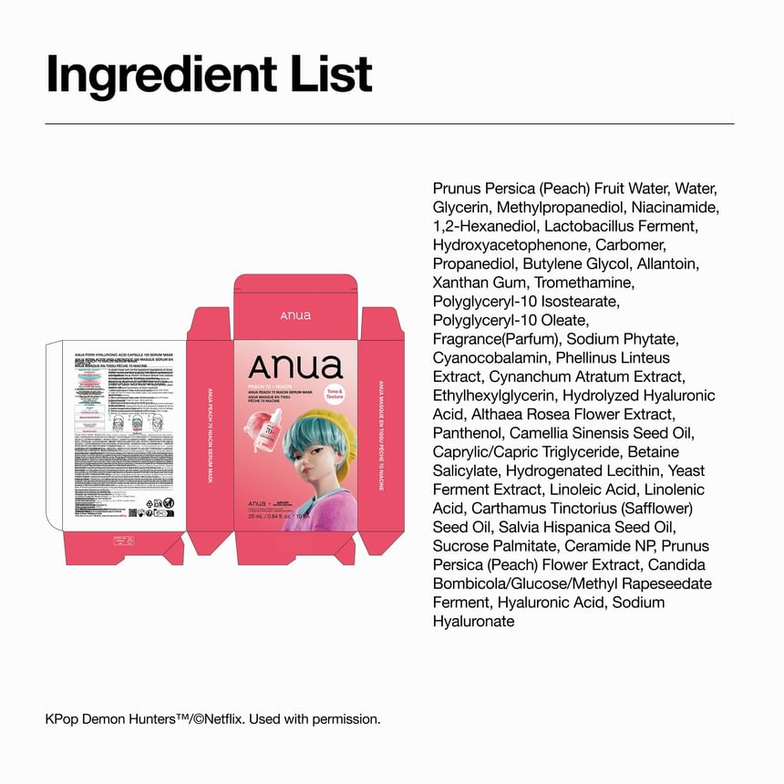 Bundle: Peach 70 Niacin Serum Mask Set Kpop Demon Hunters Collaboration