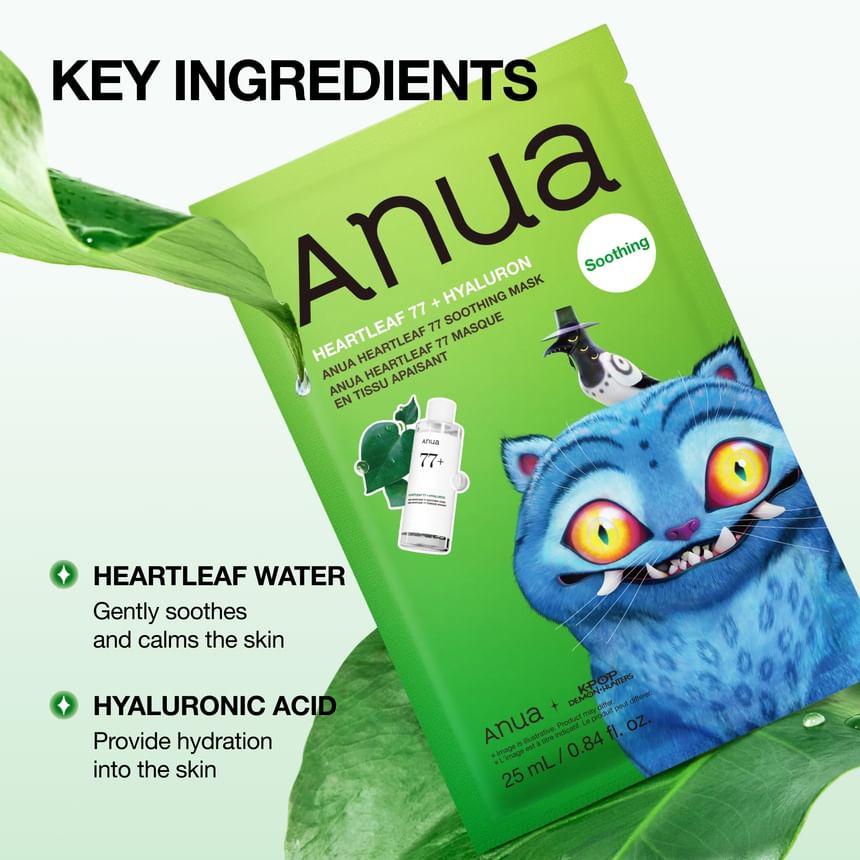Bundle: Heartleaf 77 Soothing Mask Set Kpop Demon Hunters Collaboration