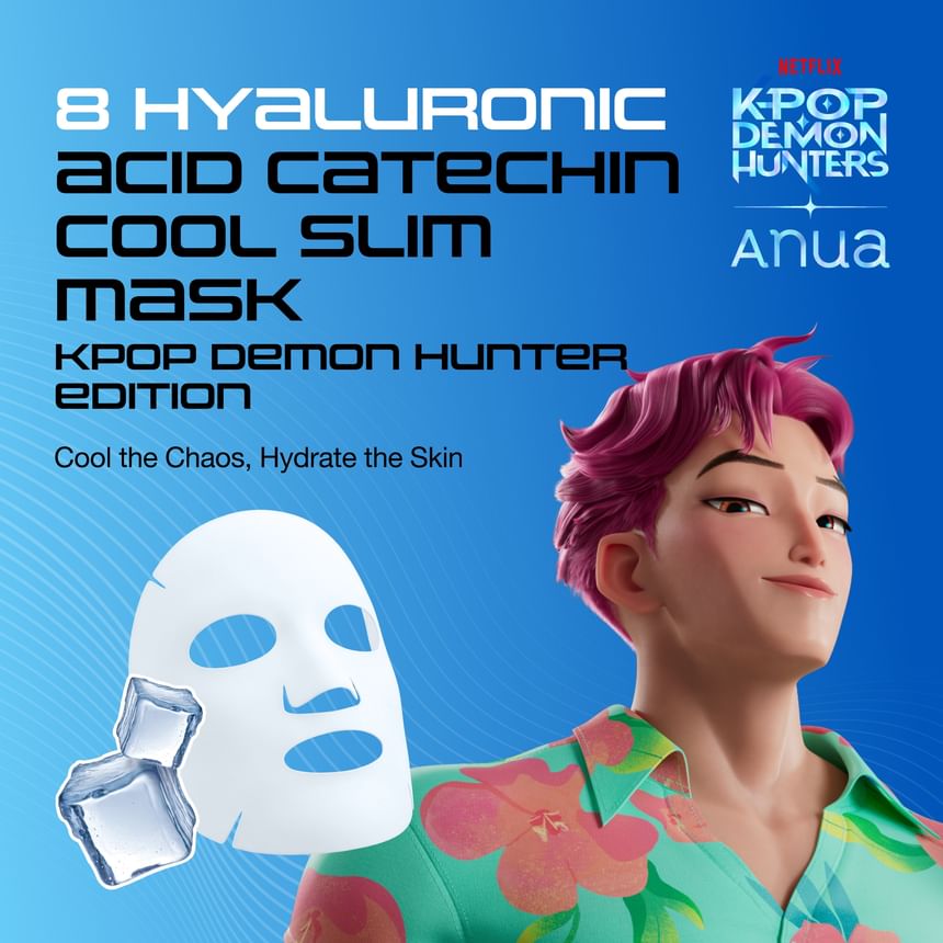 Bundle: 8 Hyaluronic Acid Catechin Cool Slim Mask Set Kpop Demon Hunters Collaboration