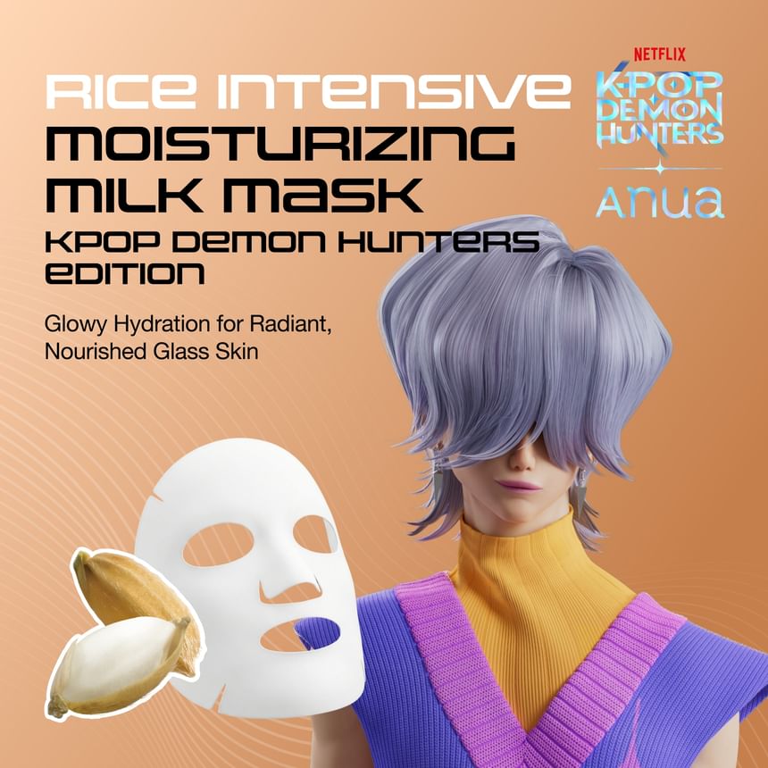 Bundle: Rice Intensive Moisturizing Milk Mask Set Kpop Demon Hunters Collaboration