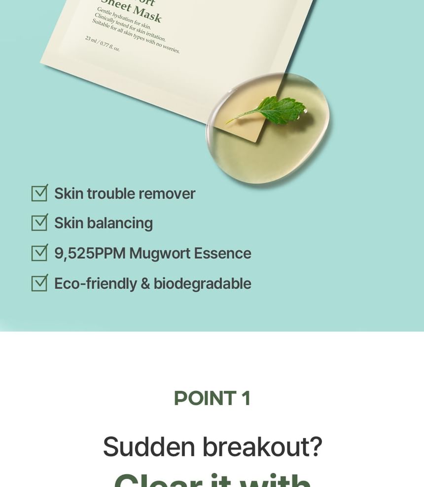 Mugwort Sheet Mask