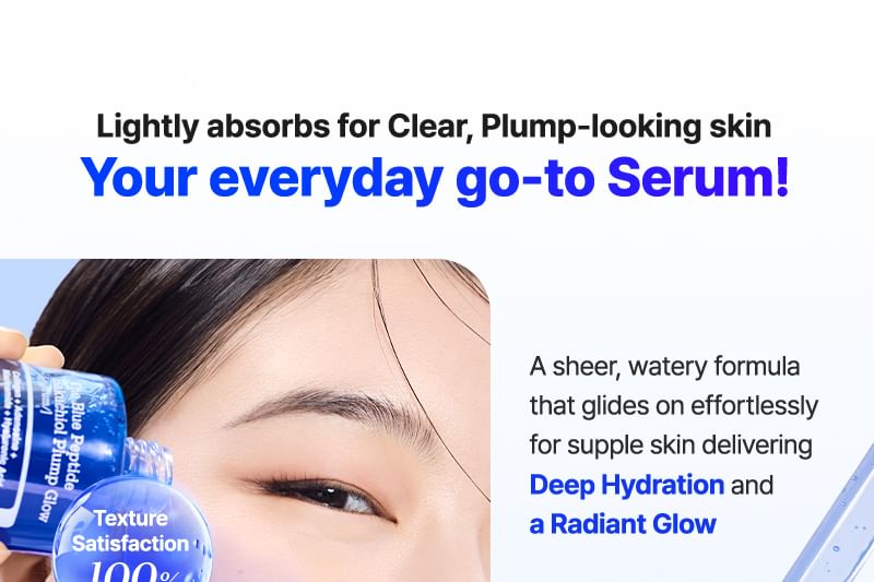 The Blue Peptide Bakuchiol Plump Glow Serum 2pcs Bundle Set