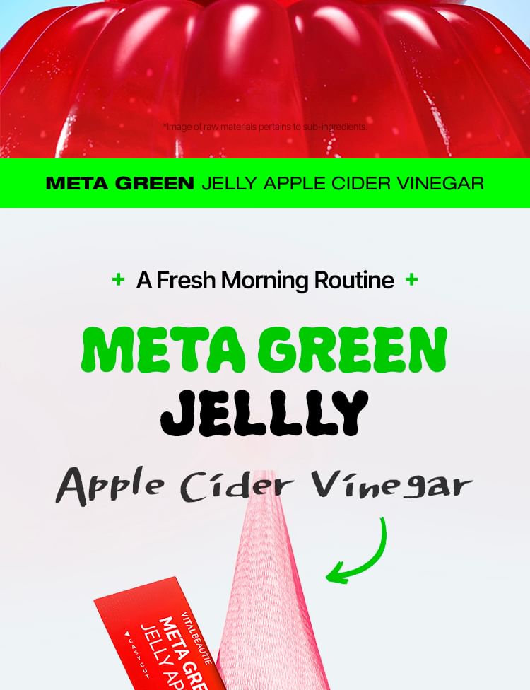 Meta Green Jelly Apple Cider Vinegar 2pcs Bundle Set