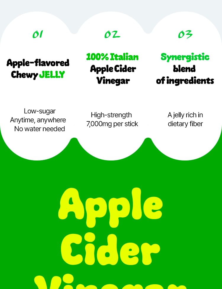 Meta Green Jelly Apple Cider Vinegar 2pcs Bundle Set