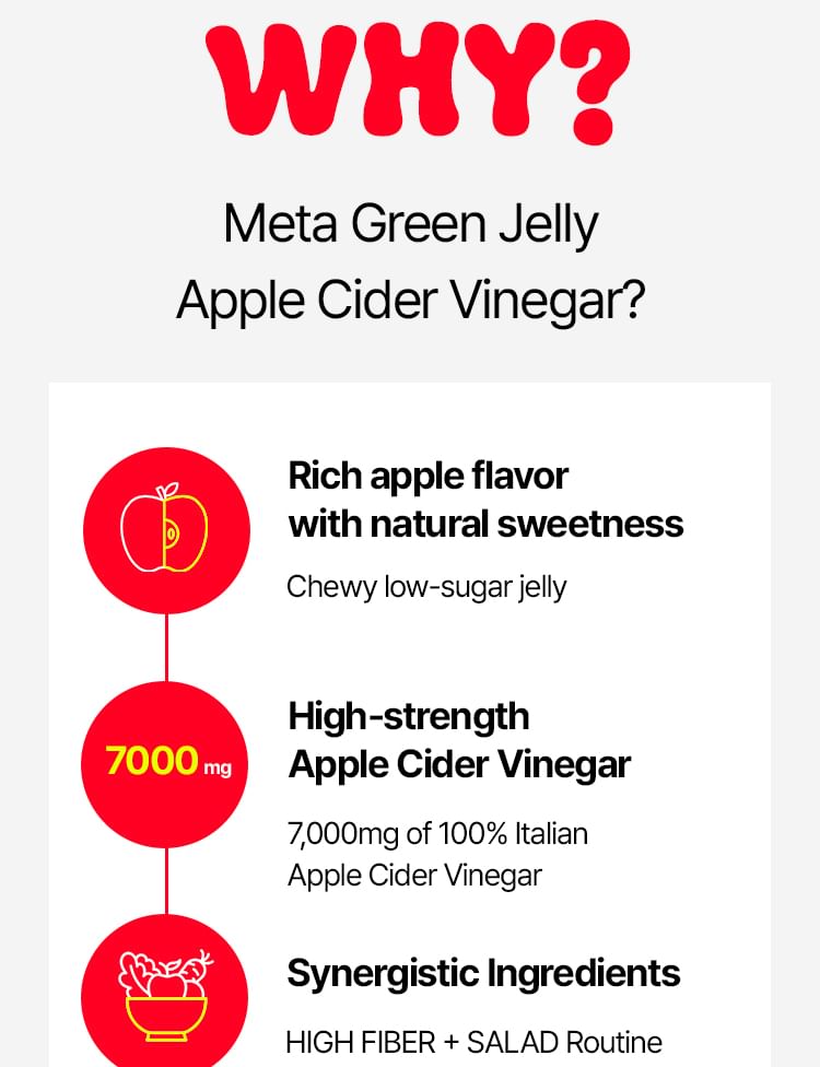 Meta Green Jelly Apple Cider Vinegar 2pcs Bundle Set