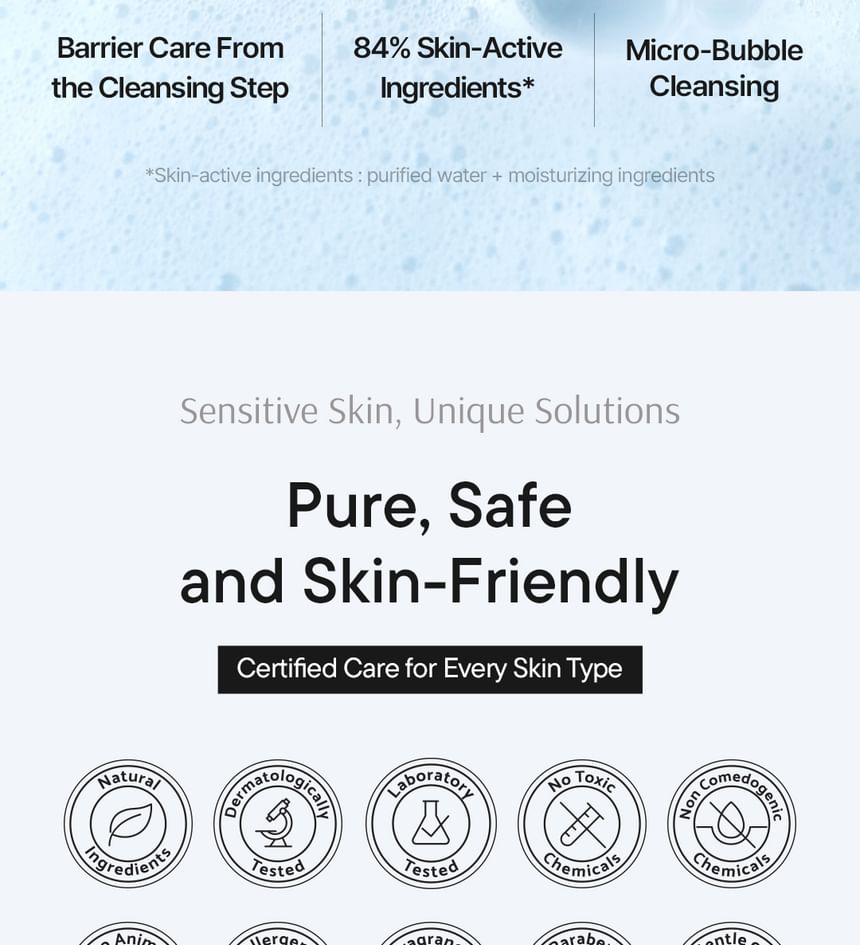 Beta-Glucan Barrier Ampoule Cleanser