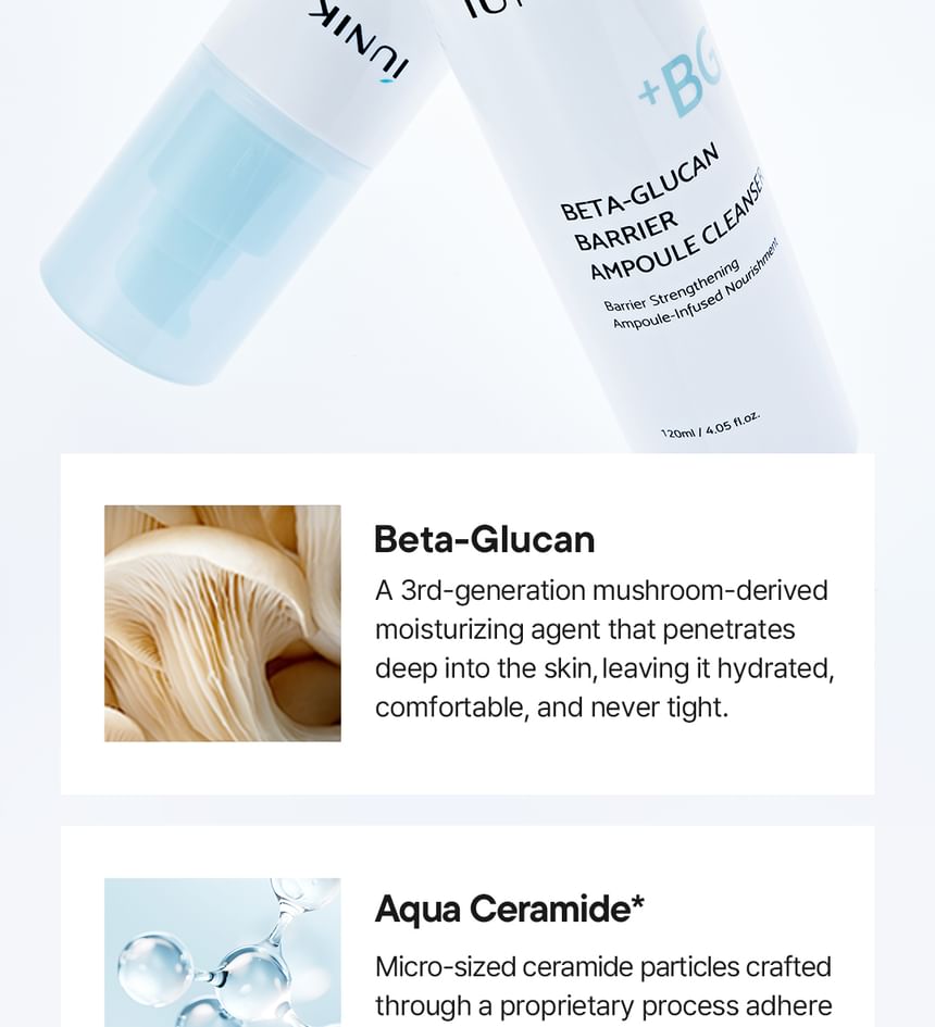 Beta-Glucan Barrier Ampoule Cleanser 2pcs Bundle Set