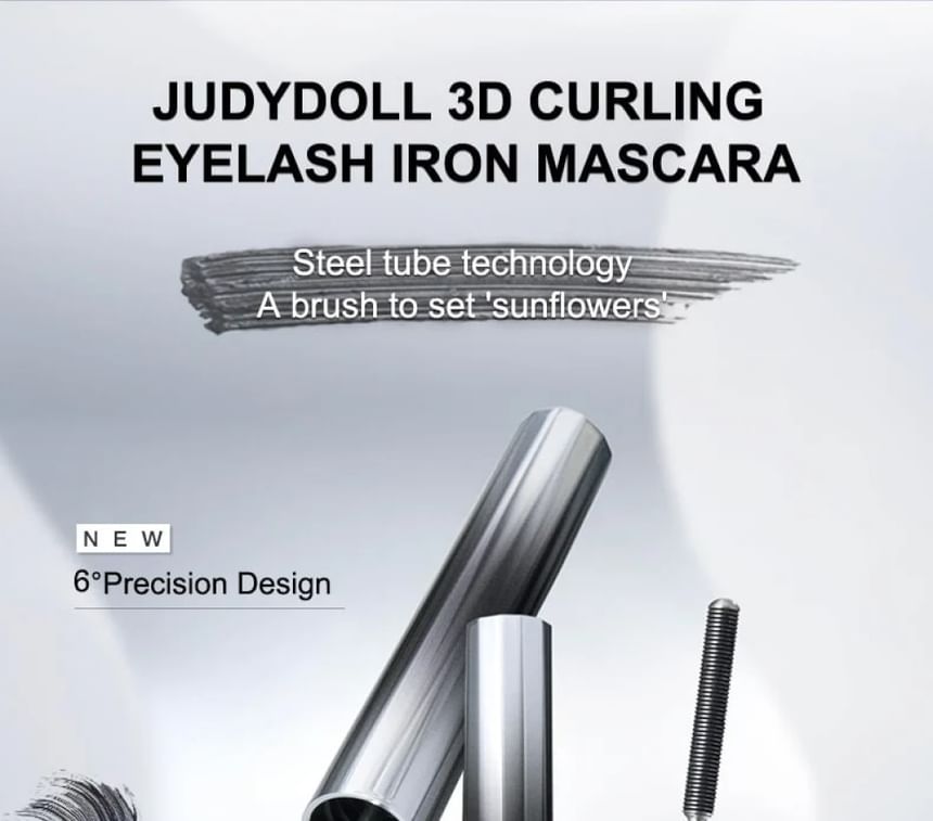 3D Curling Eyelash Iron Mascara (6° Curling Precision and Large Volume) - 6 Types