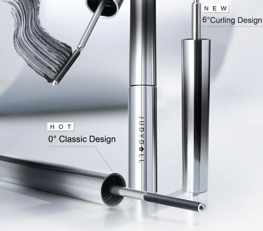 3D Curling Eyelash Iron Mascara (6° Curling Precision and Large Volume) - 6 Types