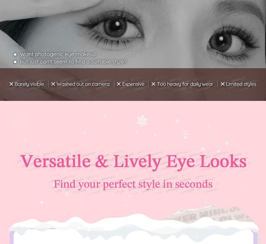Fox Eye Wispy Cluster Glue-Free False Eyelashes